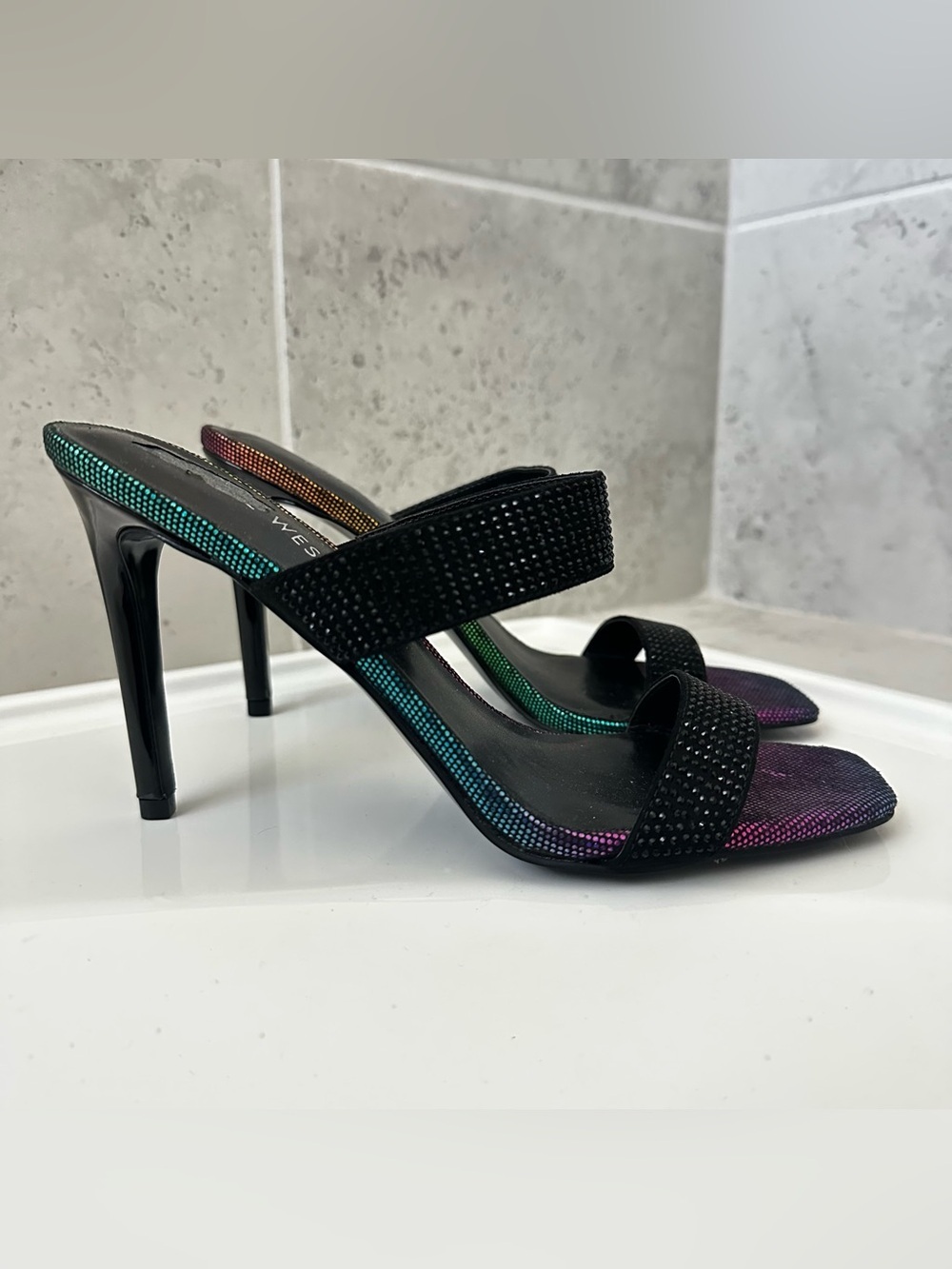 Nine West Black Heels Size 8.5 Women